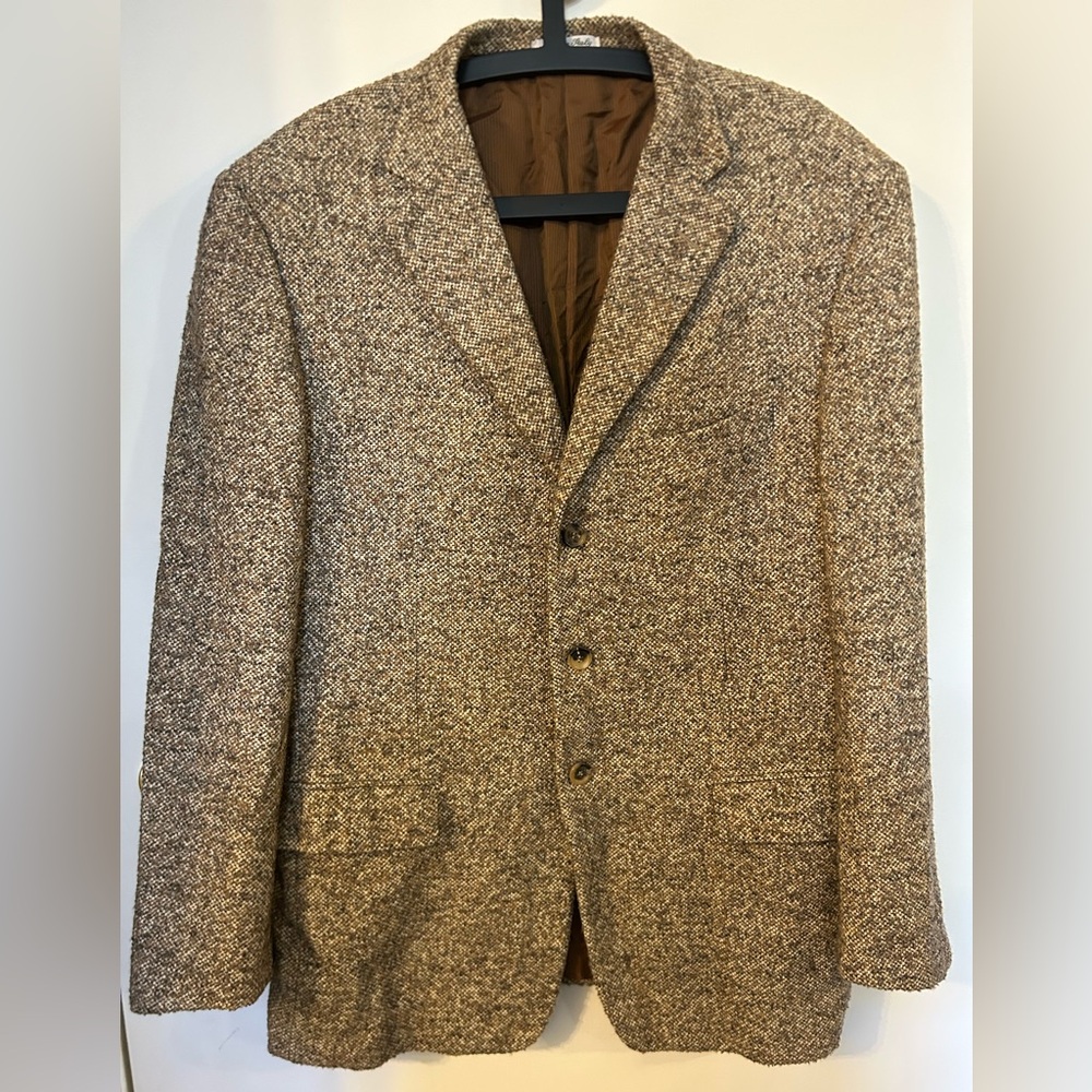 Pal Zileri Gruppo For All Men’s Tweed Brown Blazer